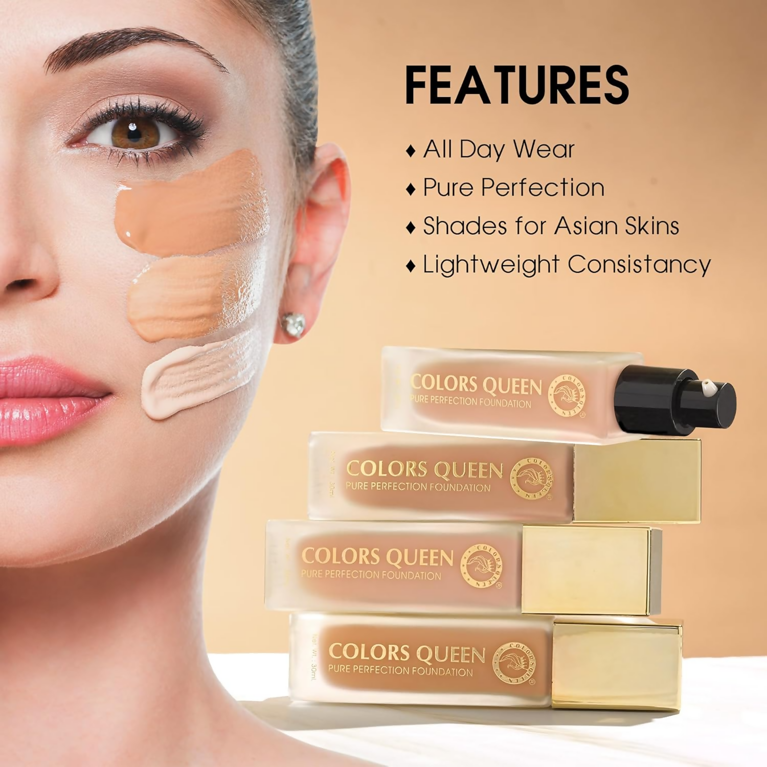 Colors Queen Pure Perfection Foundation – 05 Classic Ivory