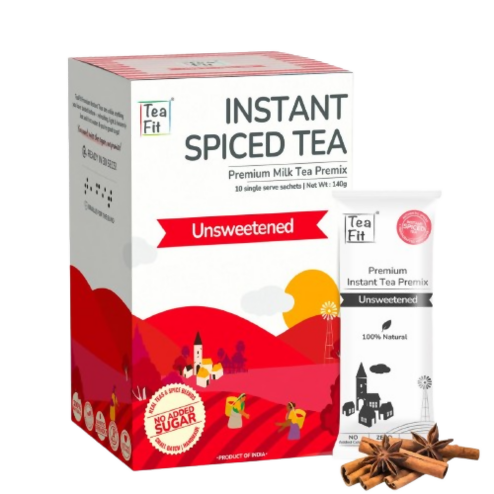 TeaFit Premium Zero Sugar Instant Tea Premix - Masala & Ginger - Distacart