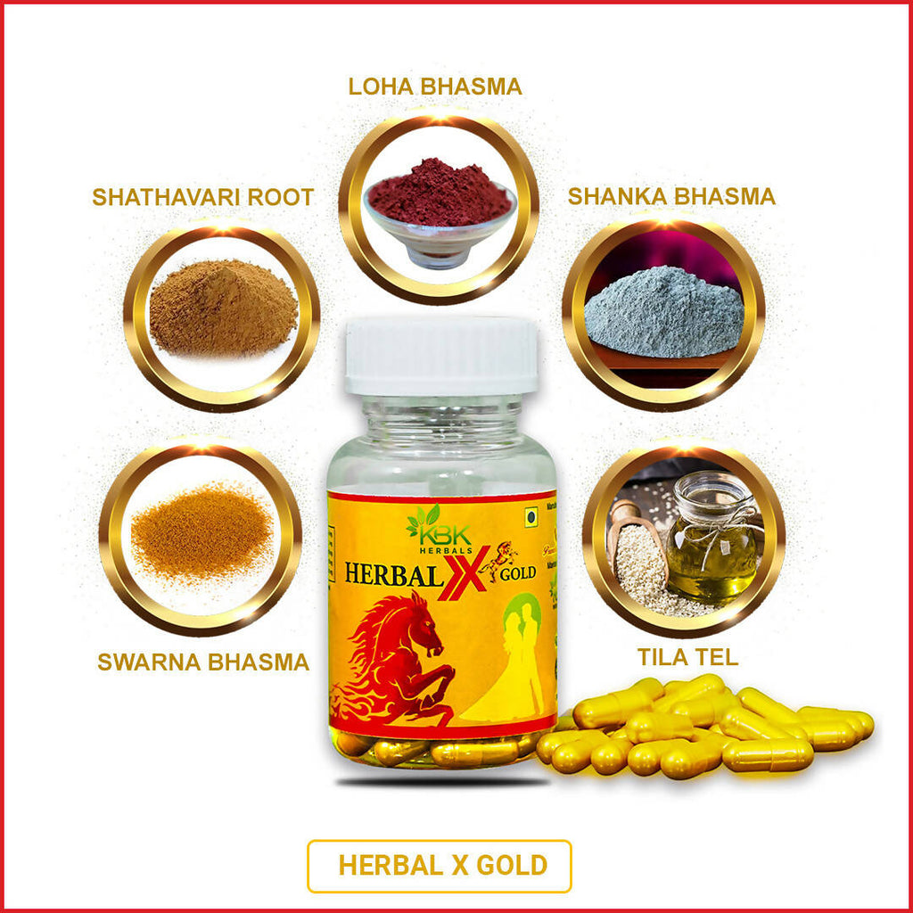 KBK Herbals X Gold capsules - Distacart