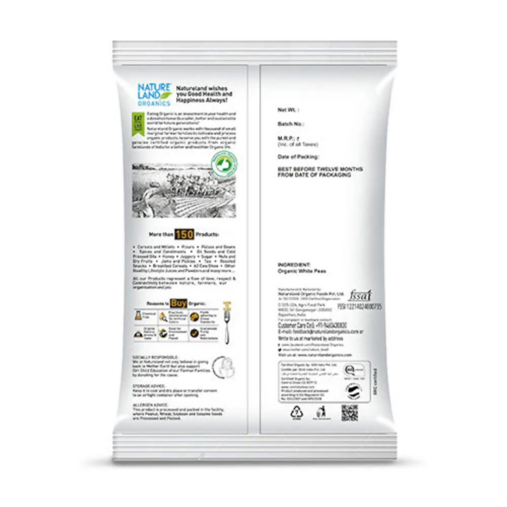 Nature Land Organics White Peas