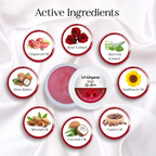 LA Organo Rose Lip Balm For Dry Chapped Lips - Distacart