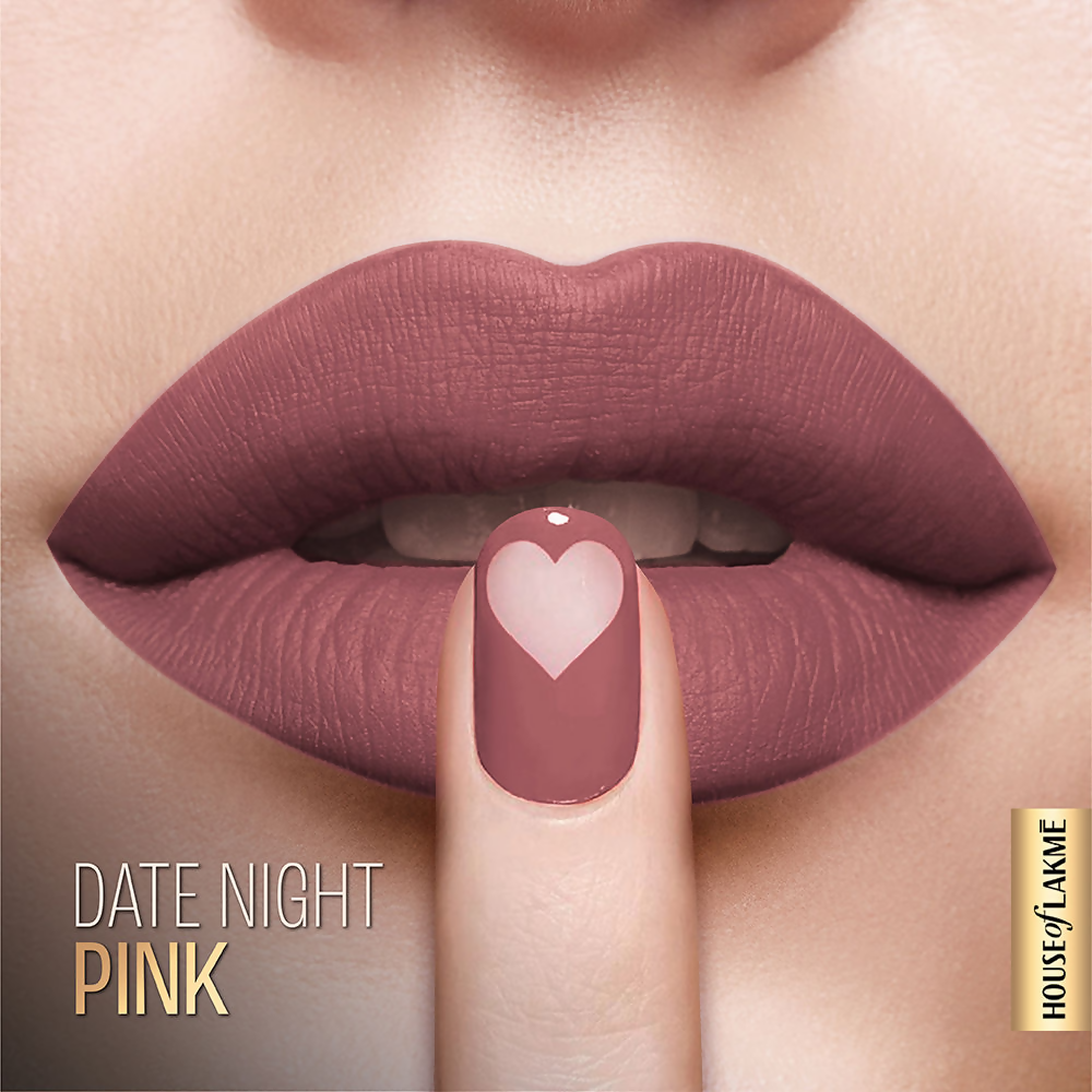 Lakme Xtraordin-Airy Velvet Matte Lip Mousse - Date Night Pink