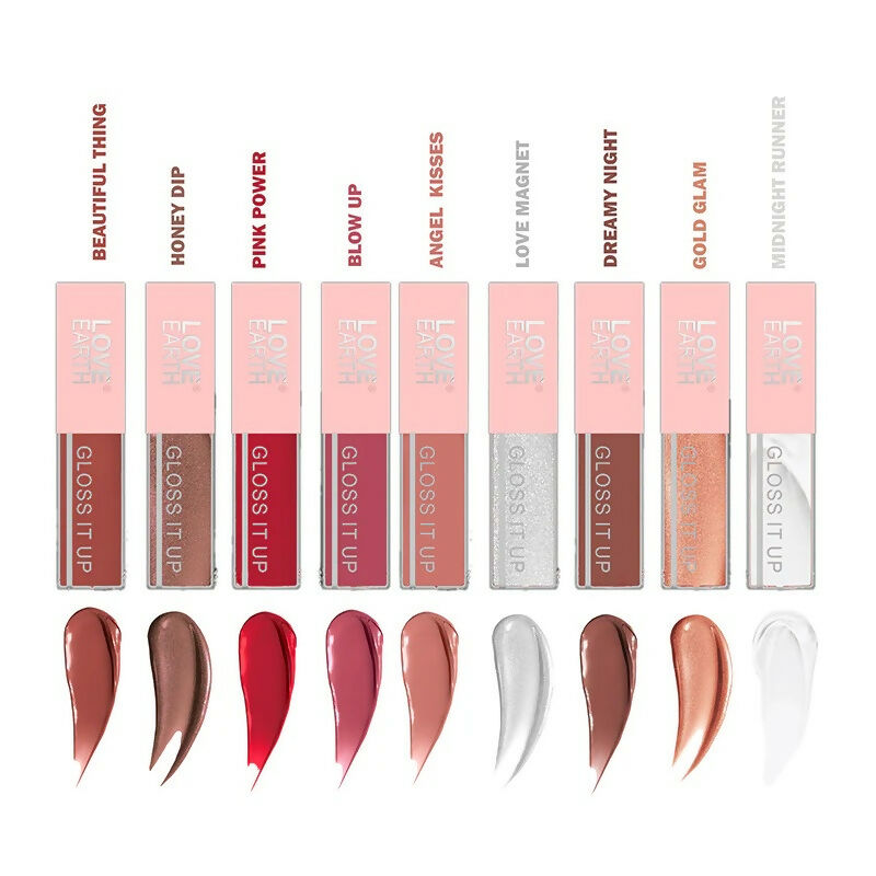 Love Earth Liquid Lip Gloss - Pinks