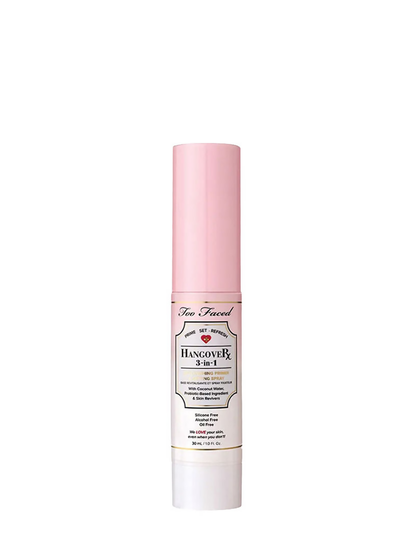 Too Faced Hangover 3 in 1 Replenishing Primer & Setting Spray - Travel Size