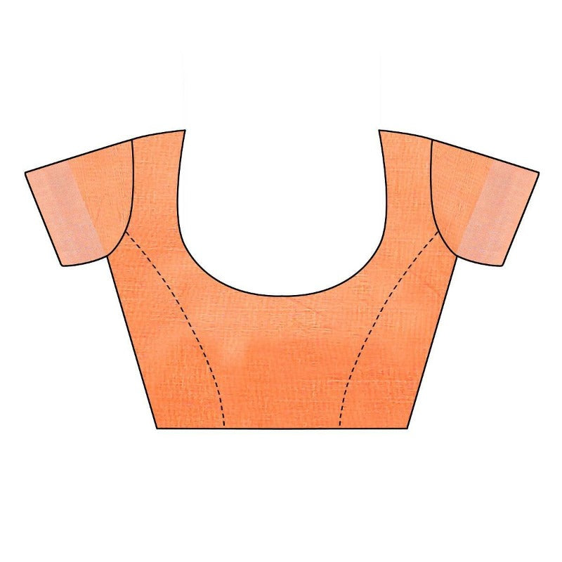 Chanderi Designer Blouse (DIYA ORANGE)	