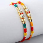 American Diamond Rakhi Set & KitKat Chocolates