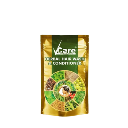 VCare Herbal Hair Wash Powder And Conditioner