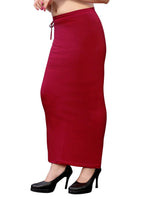 Vamika Maroon Cotton Lycra Petticoat - Distacart