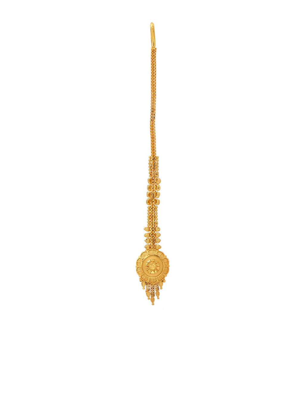 Ruby Raang Gold Maang Tikka