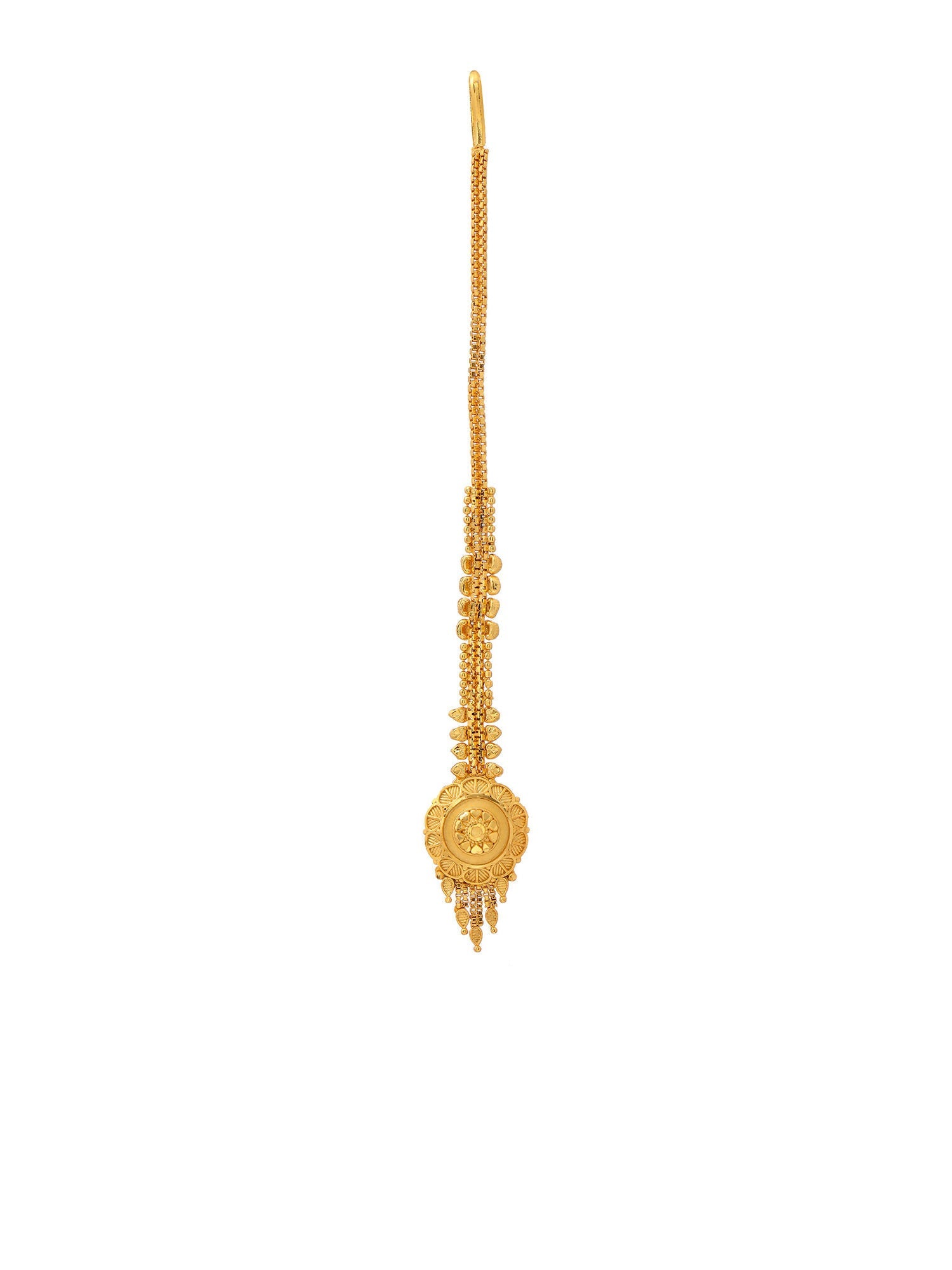 Ruby Raang Gold Maang Tikka