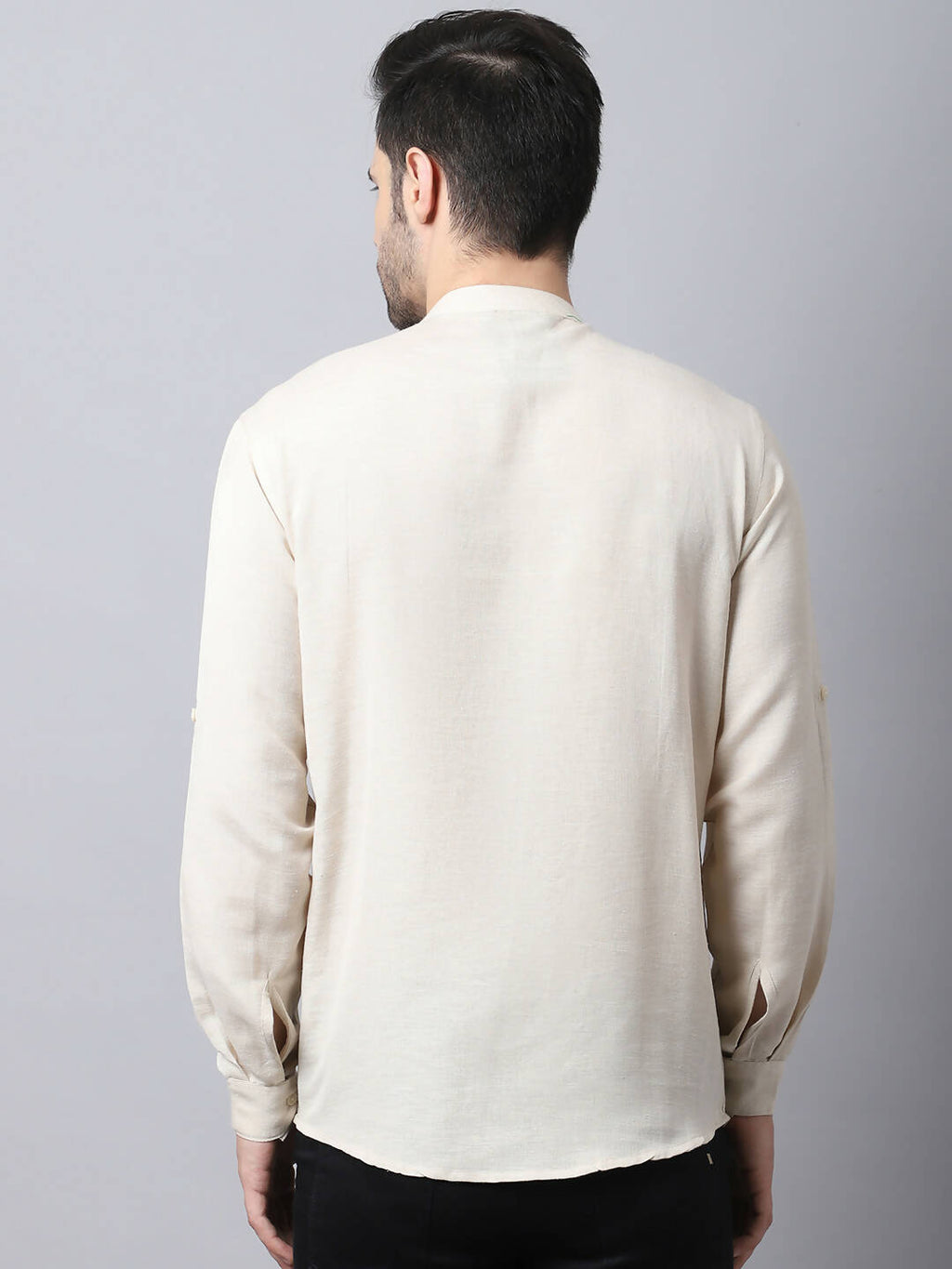 Even Apparels Cream Pure Cotton Kurta With Side Placket - Distacart