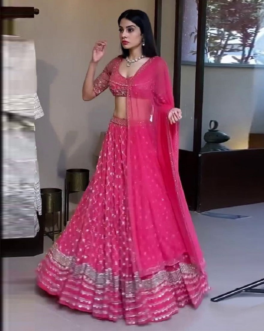 Lehenga Mart Glamorous Designer Lehenga Choli for Bridal and Bridesmaids Wedding Wear Choli
