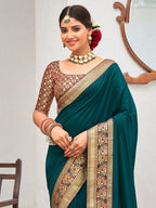 Saree Mall Zari Silk Blend Sarees