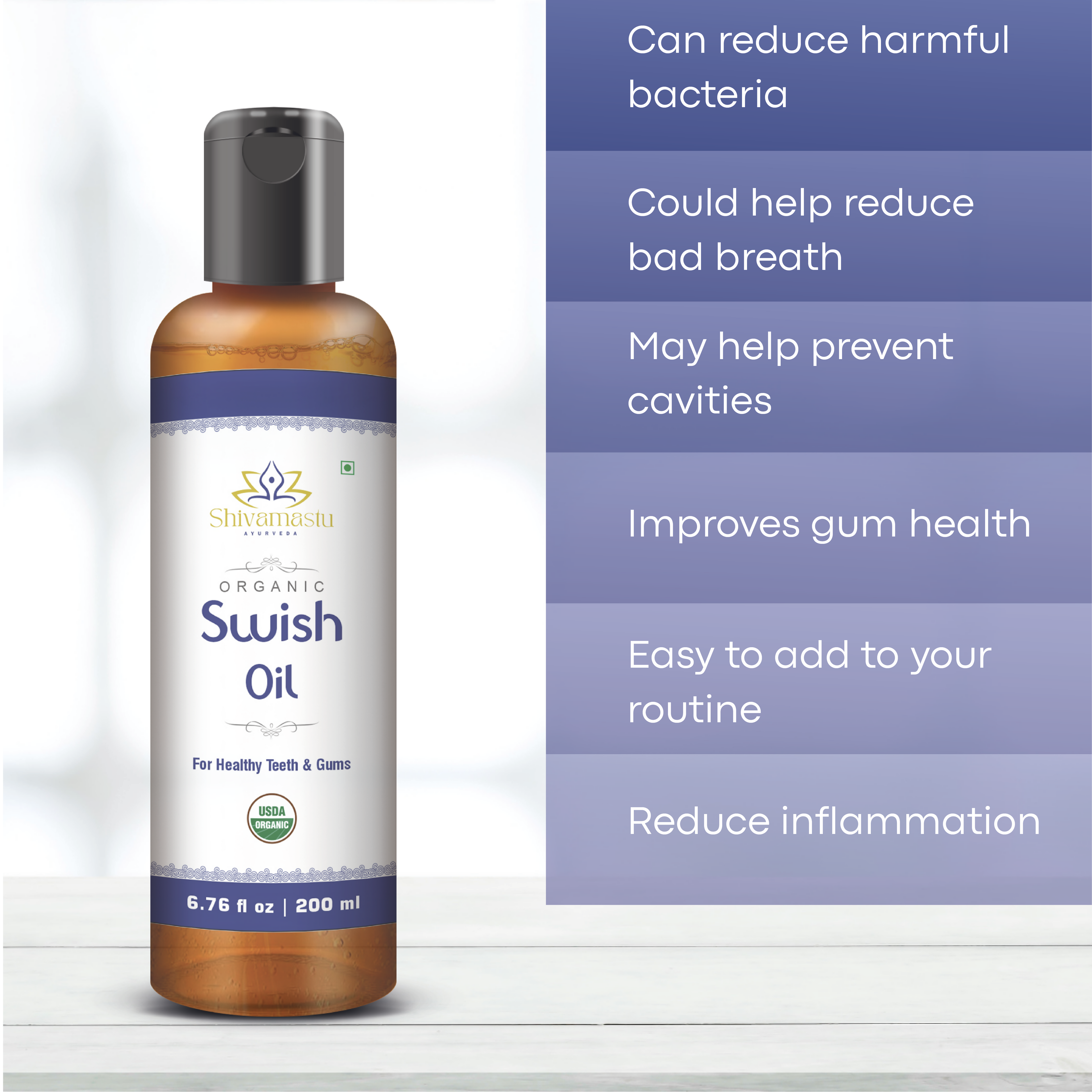 Shivamastu Ayurveda Organic Swish Oil - Distacart