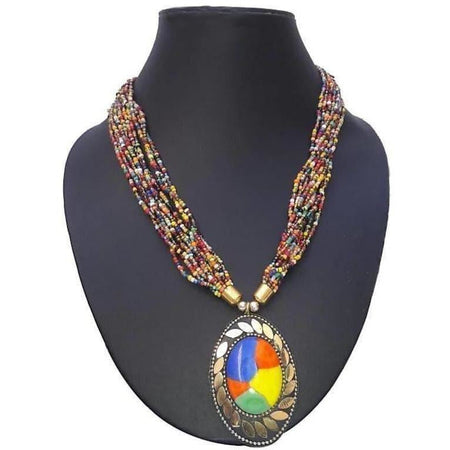 MS Fashion India Latest Traditional Colorful Beads Necklace For Women