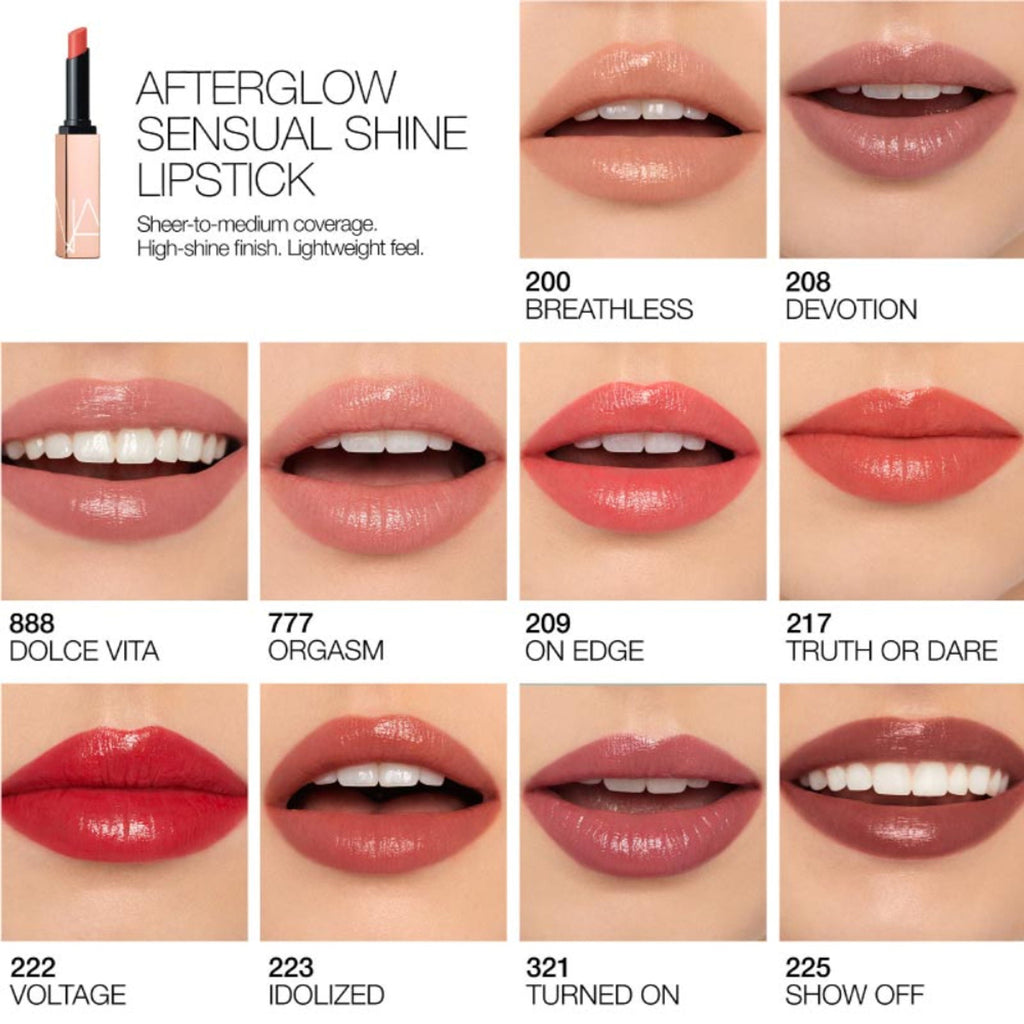 NARS Afterglow Sensual Shine Lipstick - Breathless