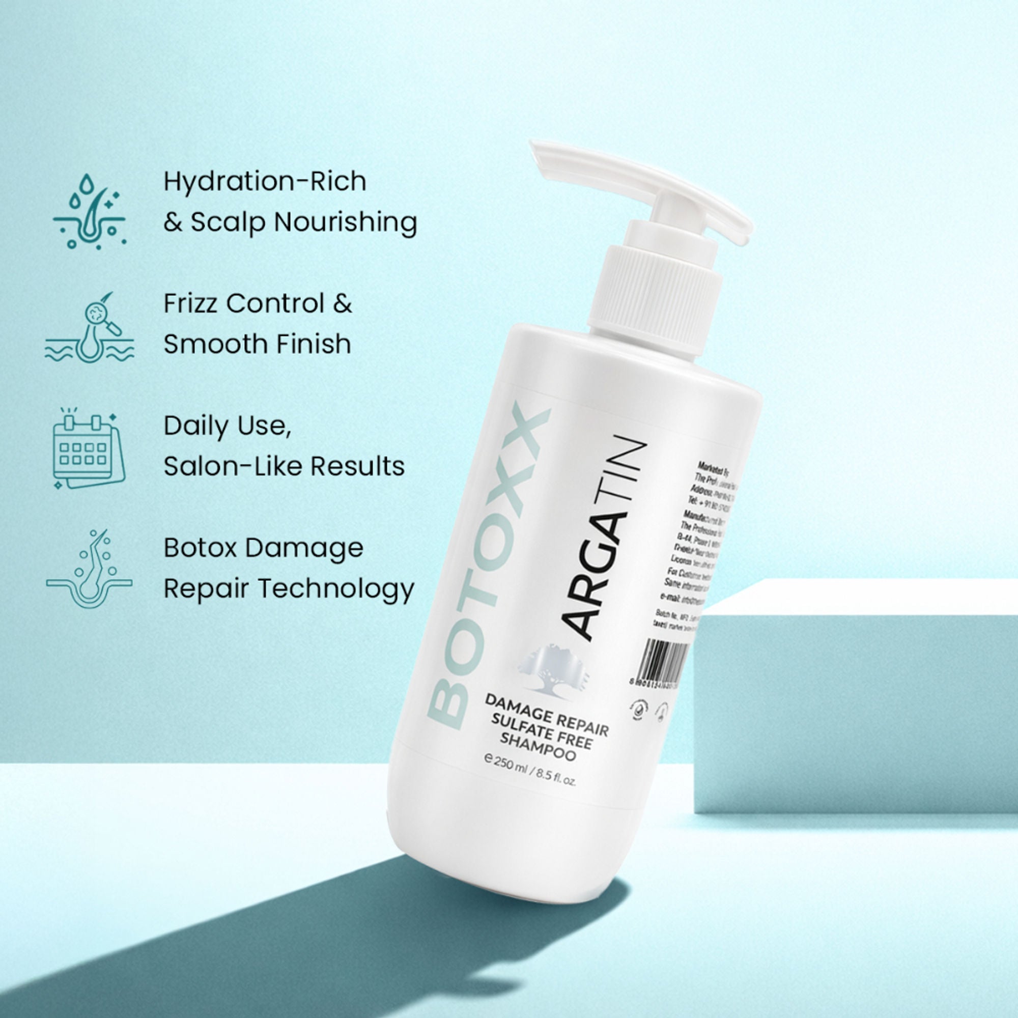 Argatin Botox Damage Repair Sulfate Free Shampoo - Distacart