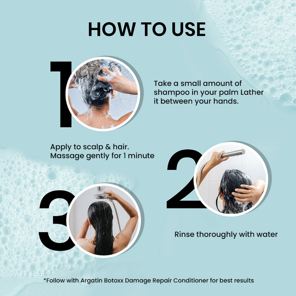 Argatin Botox Damage Repair Sulfate Free Shampoo - Distacart