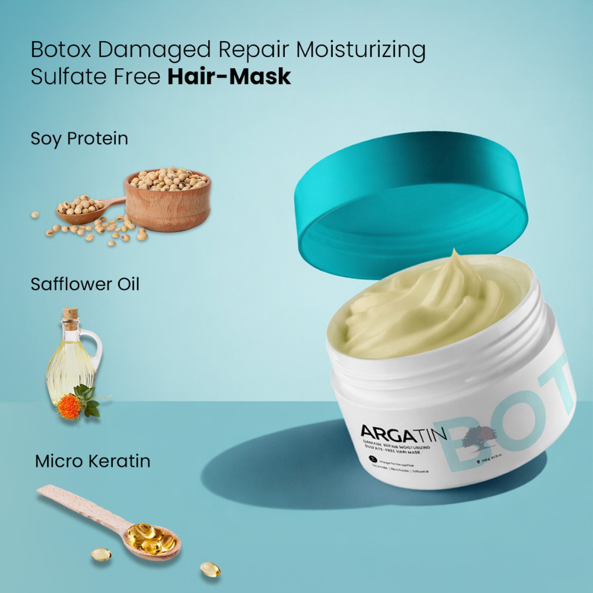 Argatin Botox Moisturizing Sulfate Free Hair Mask - Distacart