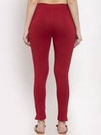 TAG 7 Women Pack Of 2 Solid Ankle-Length Leggings