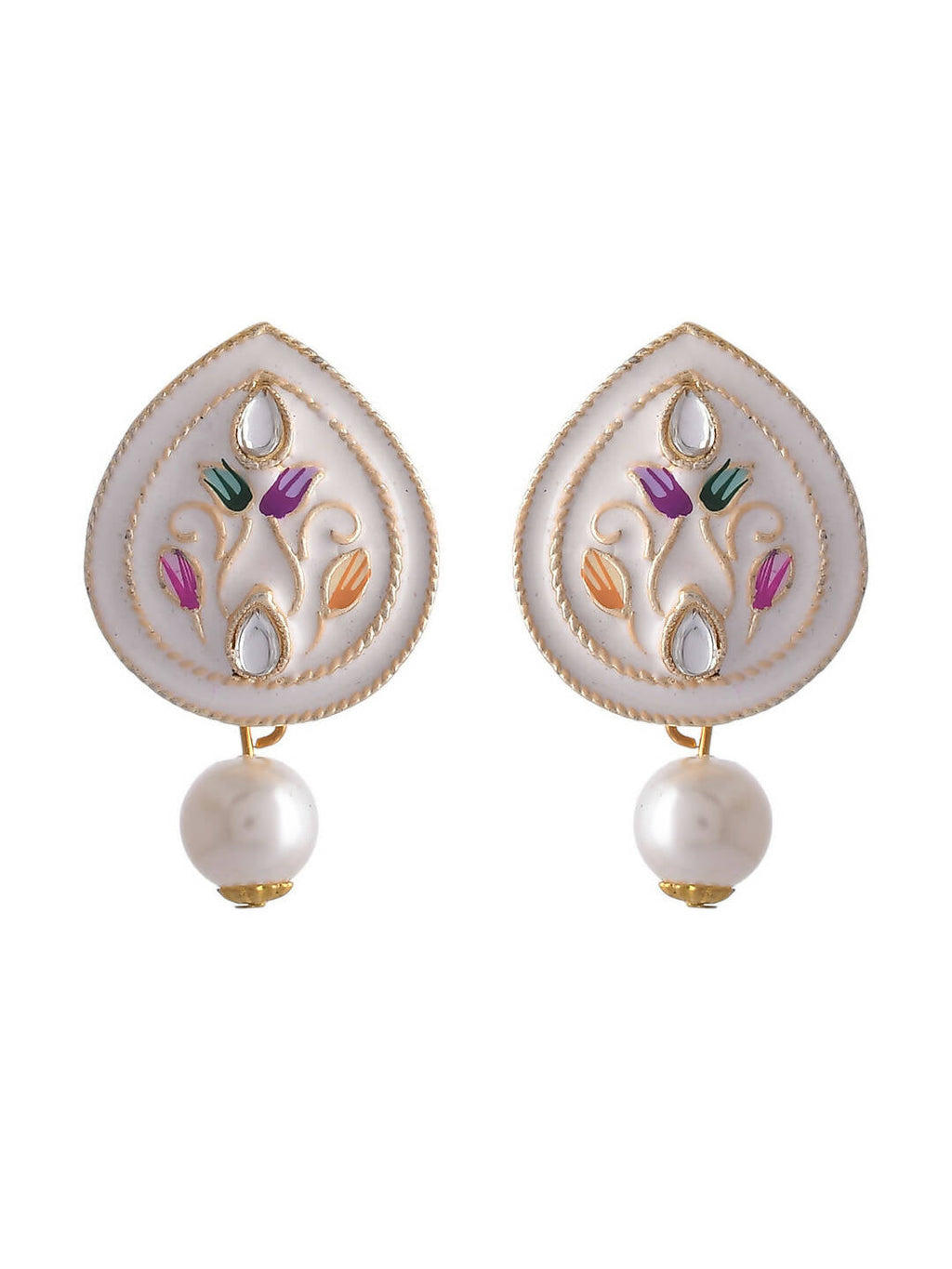 VOJ Women White Color stainless steel Jewellery Set - Distacart