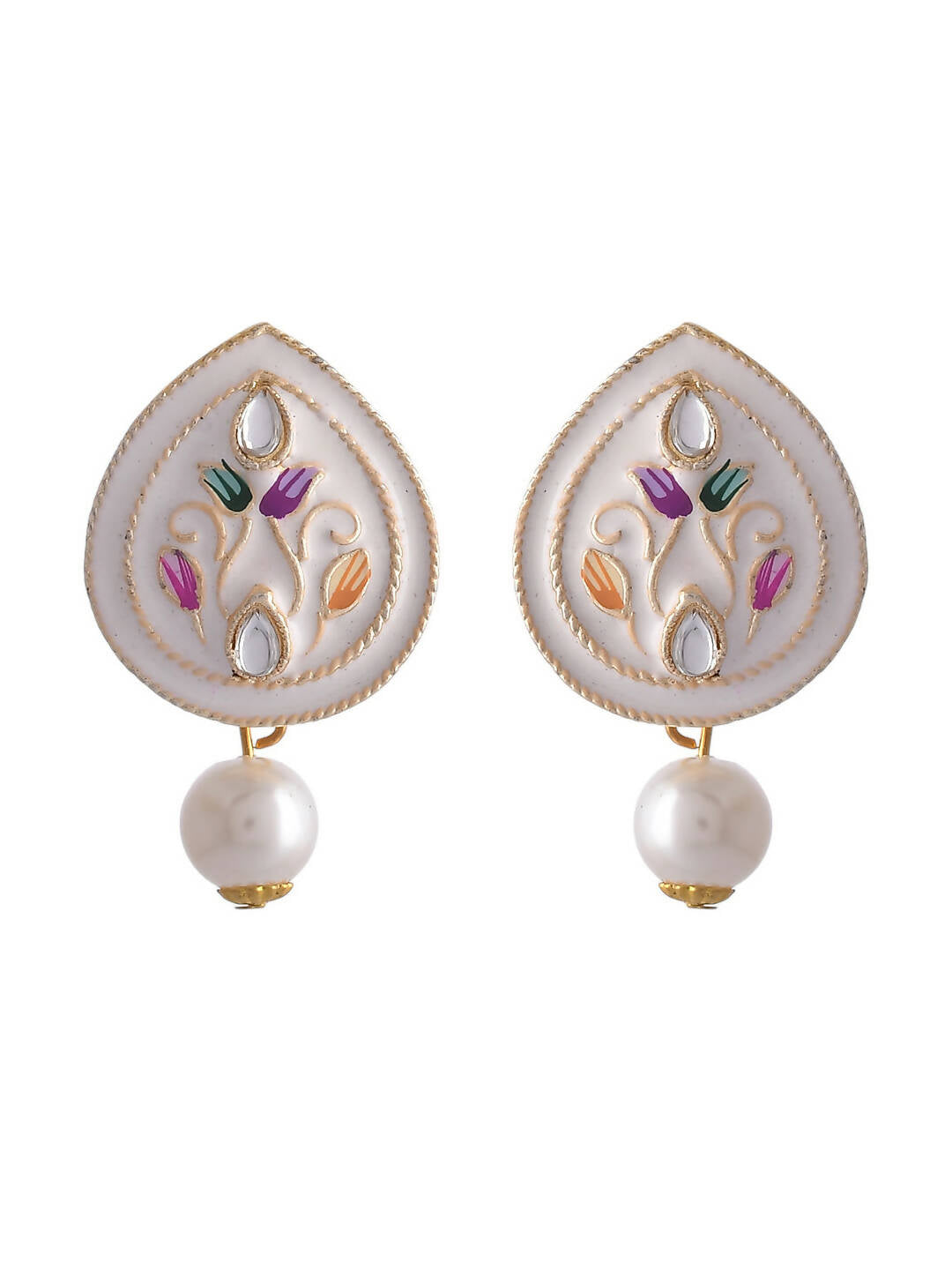 VOJ Women White Color stainless steel Jewellery Set - Distacart