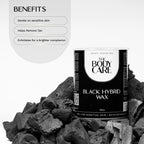 The Body Care Black Hybrid Wax Jar