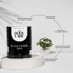 The Body Care Black Hybrid Wax Jar