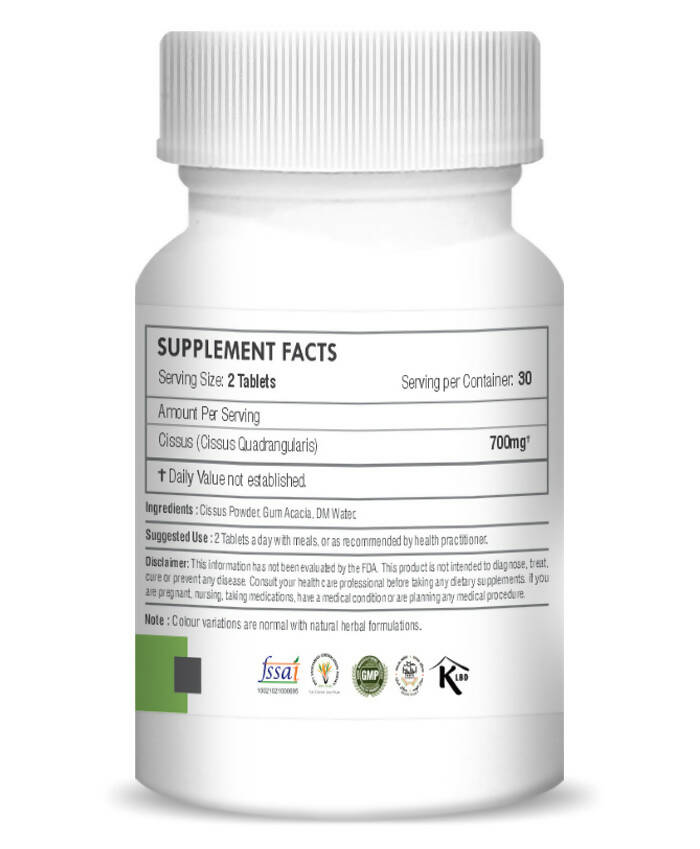 H&C Herbal Cissus / Hadjod Tablets - Distacart