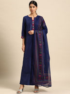 All About You Thread Work Kurta with Palazzos & Dupatta