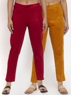 TAG 7 Women Pack of 2 Wool Blend Ankle-Length Leggings Pants