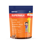 Gritzo SuperMilk Height+ Health Drink for 10-12y Girls - Double Chocolate Flavor - Distacart