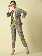 Myshka Women's Multi Cotton Printed jacket