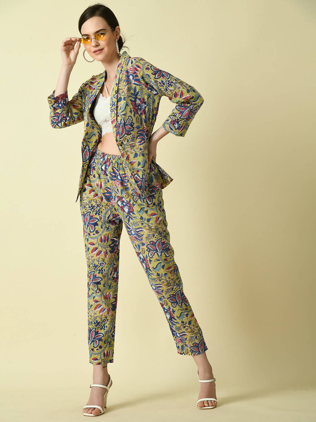 Myshka Women's Multi Cotton Printed jacket