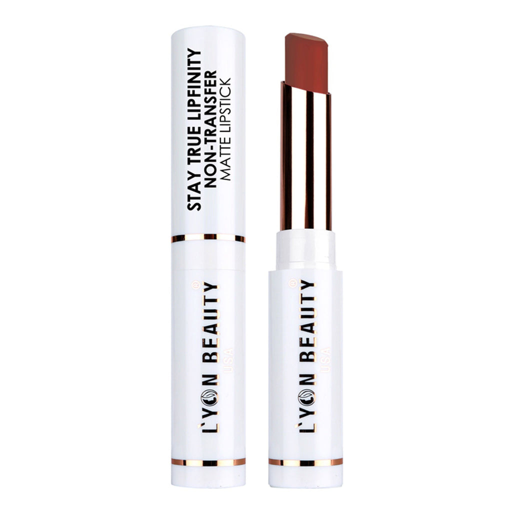 Lyon Beauty Stay True Lipfinity Non Transfer Matte Lipstick - Hot Plum 12