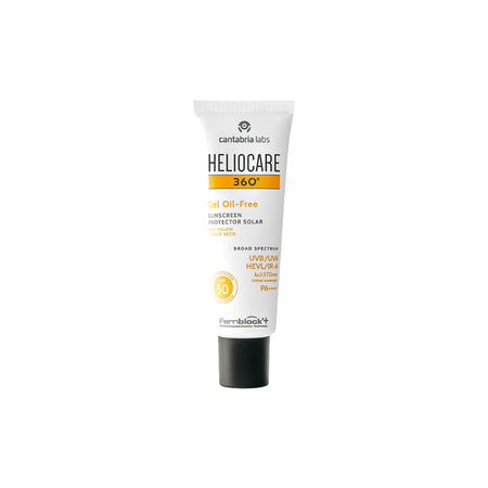 Heliocare 360 Gel Oil-Free Sunscreen SPF 50 Pa++++ Oily & Combination Skin, Anti-Acne, Matte Finish