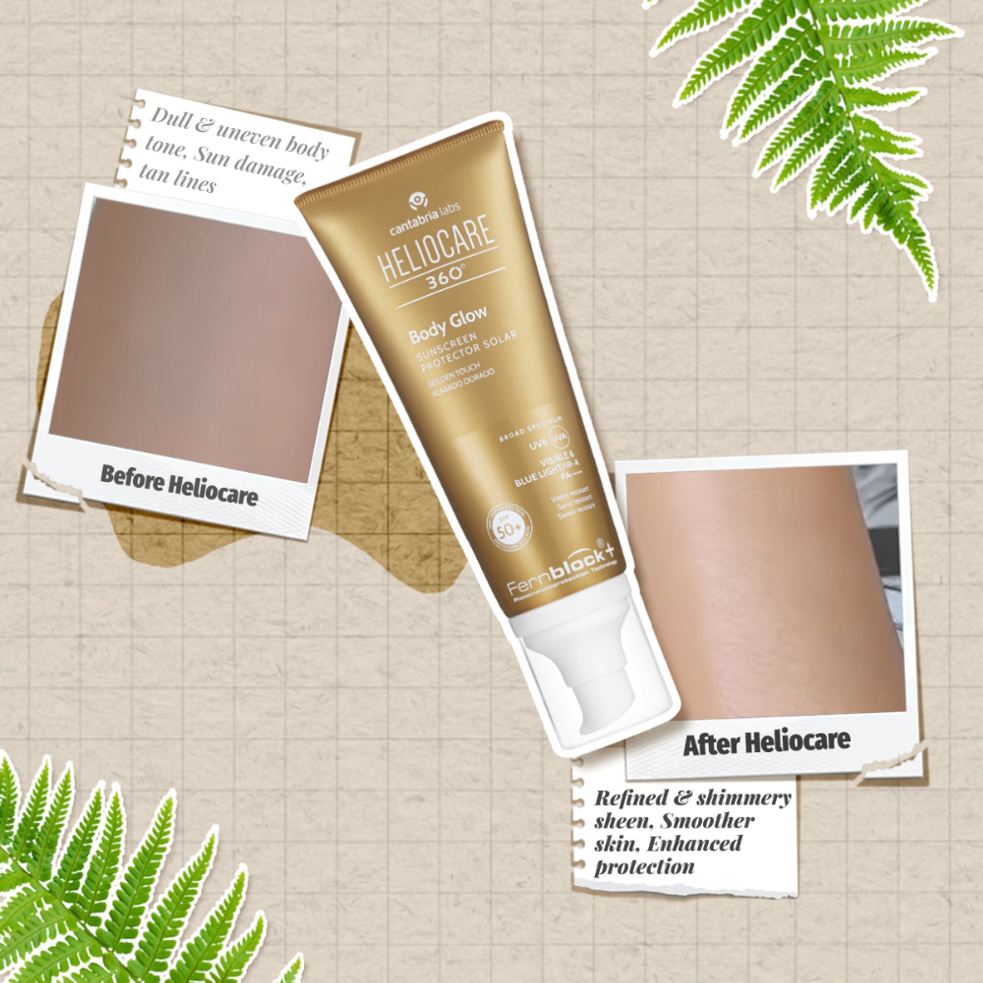 Heliocare 360 Body Glow SPF 50+ Body Sunscreen