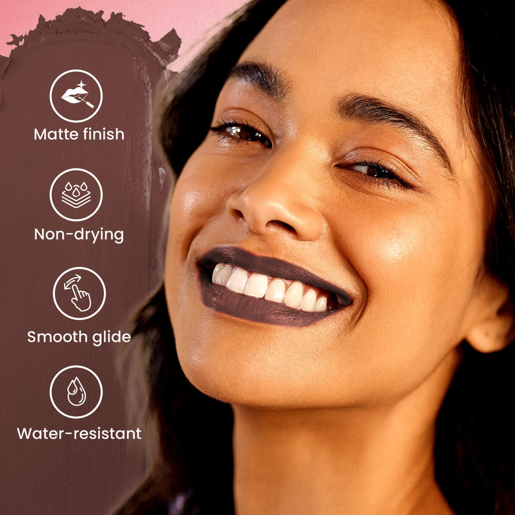 Swiss Beauty Pure Matte Lipstick , Non-Drying, Smooth Glide, Long Lasting - 226 Espresso - Distacart