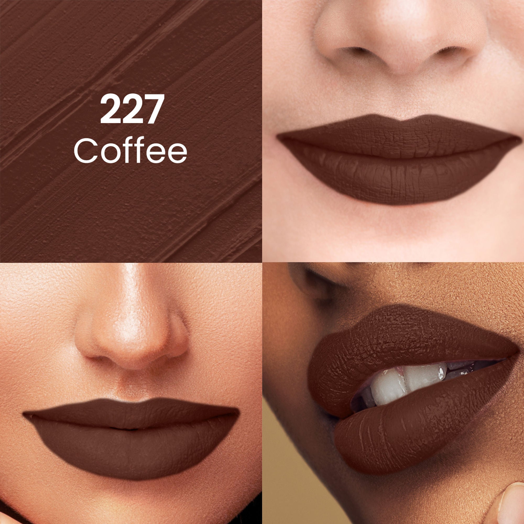 Swiss Beauty Pure Matte Lipstick , Non-Drying, Smooth Glide, Long Lasting - 227 Coffee - Distacart