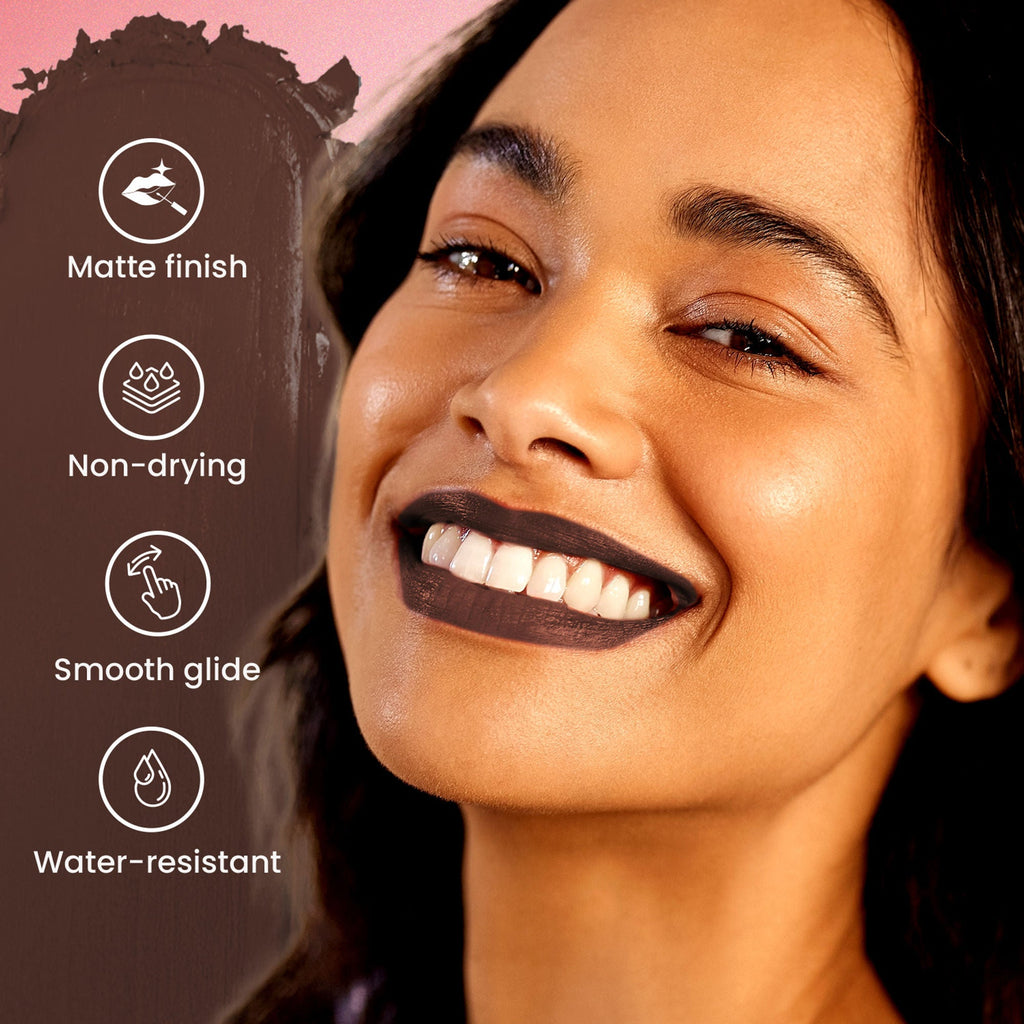 Swiss Beauty Pure Matte Lipstick , Non-Drying, Smooth Glide, Long Lasting - 227 Coffee - Distacart