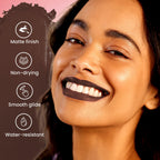 Swiss Beauty Pure Matte Lipstick , Non-Drying, Smooth Glide, Long Lasting - 227 Coffee - Distacart