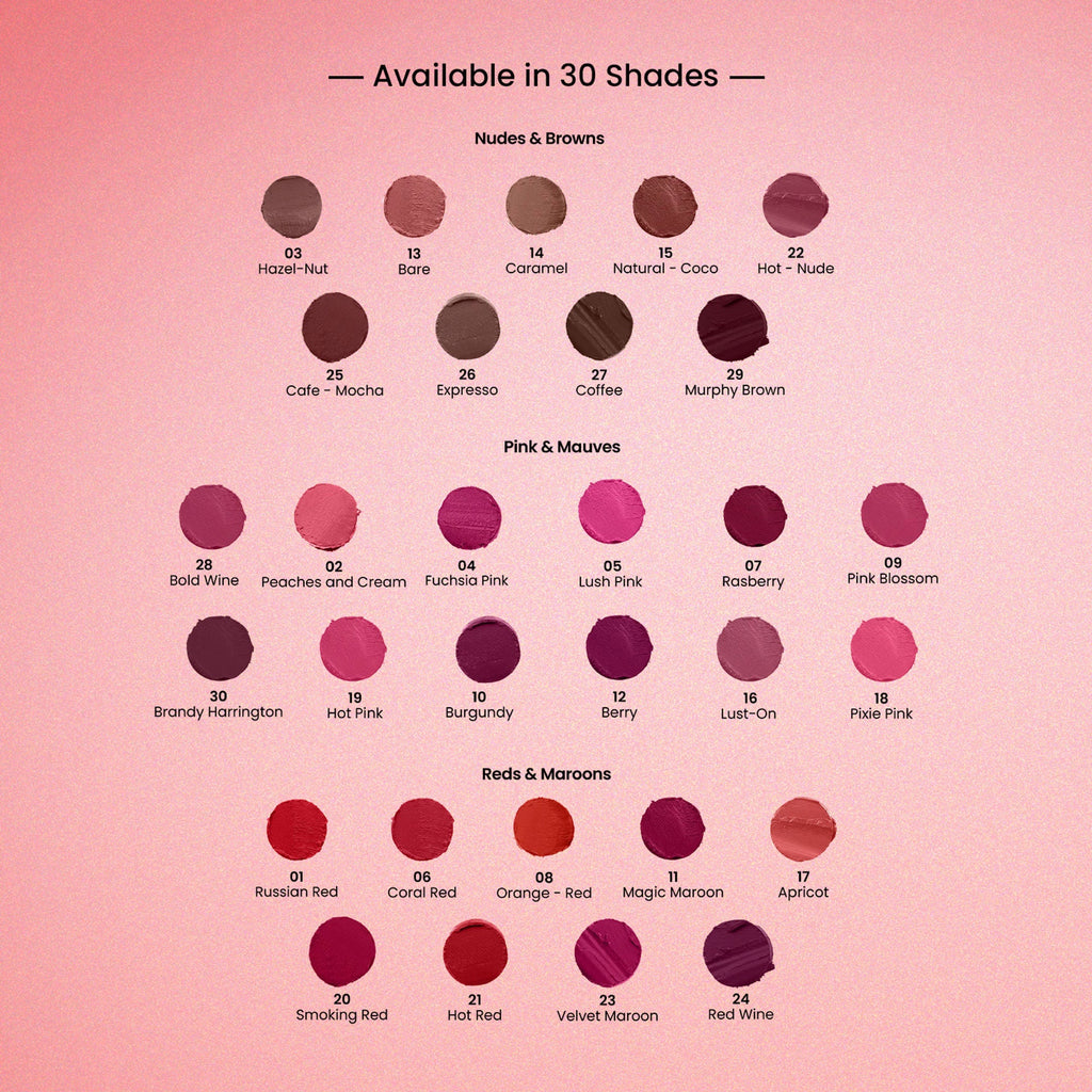 Swiss Beauty Pure Matte Lipstick , Non-Drying, Smooth Glide, Long Lasting - 227 Coffee - Distacart