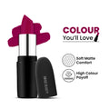 Swiss Beauty Pure Matte Lipstick , Non-Drying, Smooth Glide, Long Lasting - 228 Bold Wine