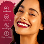 Swiss Beauty Pure Matte Lipstick , Non-Drying, Smooth Glide, Long Lasting - 201 Russsian Red - Distacart