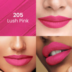 Swiss Beauty Pure Matte Lipstick , Non-Drying, Smooth Glide, Long Lasting - 205 Lush Pink - Distacart