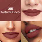 Swiss Beauty Pure Matte Lipstick , Non-Drying, Smooth Glide, Long Lasting - N215 Natural Coco - Distacart
