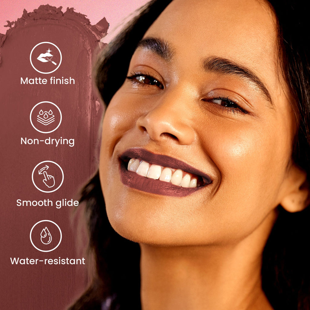 Swiss Beauty Pure Matte Lipstick , Non-Drying, Smooth Glide, Long Lasting - N215 Natural Coco - Distacart