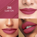 Swiss Beauty Pure Matte Lipstick , Non-Drying, Smooth Glide, Long Lasting - 216 Lust On - Distacart