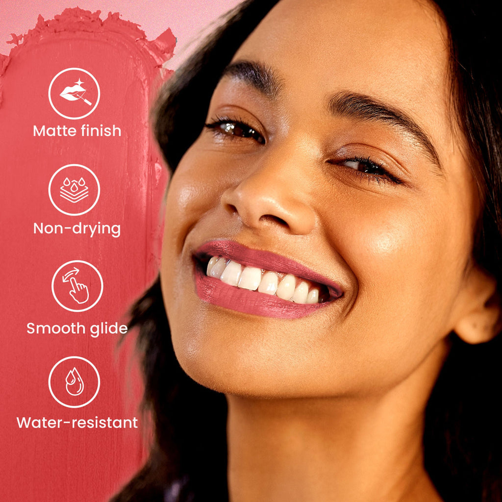 Swiss Beauty Pure Matte Lipstick , Non-Drying, Smooth Glide, Long Lasting - 217 Apricot - Distacart