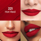 Swiss Beauty Pure Matte Lipstick , Non-Drying, Smooth Glide, Long Lasting - 221 Hot Red - Distacart